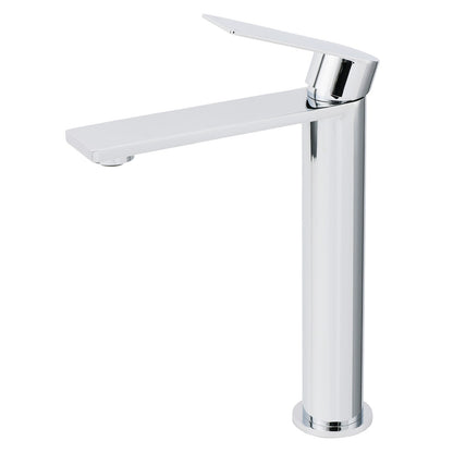 WELS Polished Chrome Tall Basin Mixer Vanity Sink Faucet Spout Laundry Flat Tap - Image 2