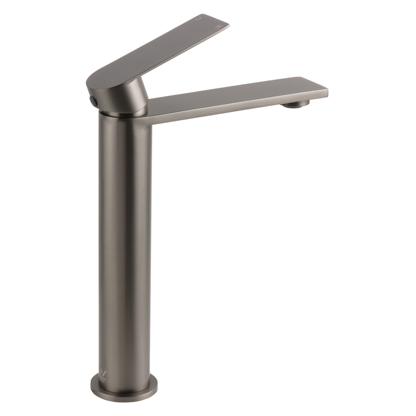 WELS Square Tall Flat Handle Basin Mixer Vanity Sink Faucet Spout Gun Metal Gey - Image 3