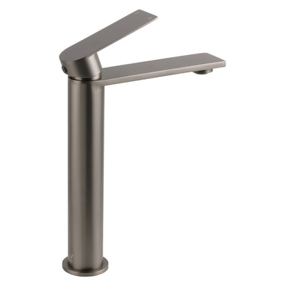 WELS Square Tall Flat Handle Basin Mixer Vanity Sink Faucet Spout Gun Metal Gey - Image 3