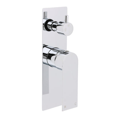 Watermark Chrome Square Shower Mixer Diverter Tap Valve For Shower Combo Spout