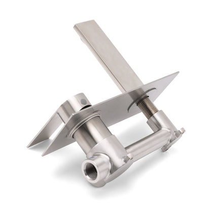 WELS Bruhsed Nickel Square Wall Concealed Basin Mixer Laundry Faucet Tap Spout - Image 5
