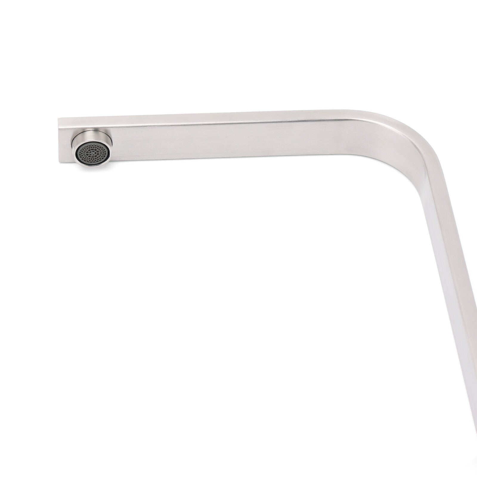 WELS Brushed Nickel Square Kitchen Sink Laundry Mixer 360º Swivel Faucet Tapware - Image 7
