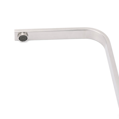 WELS Brushed Nickel Square Kitchen Sink Laundry Mixer 360º Swivel Faucet Tapware - Image 7