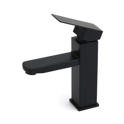 WELS Classic Square Matt Black Basin Mixer Vanity Laundry Sink Faucet Tap Outlet - Image 2