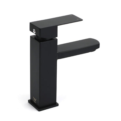 WELS Classic Square Matt Black Basin Mixer Vanity Laundry Sink Faucet Tap Outlet - Image 3