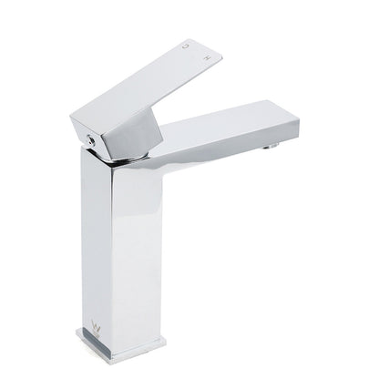 WEL Standard 6L/min Square Basin Vessel Mixer Faucet Tap Kitchen Laundry Chrome - Image 2