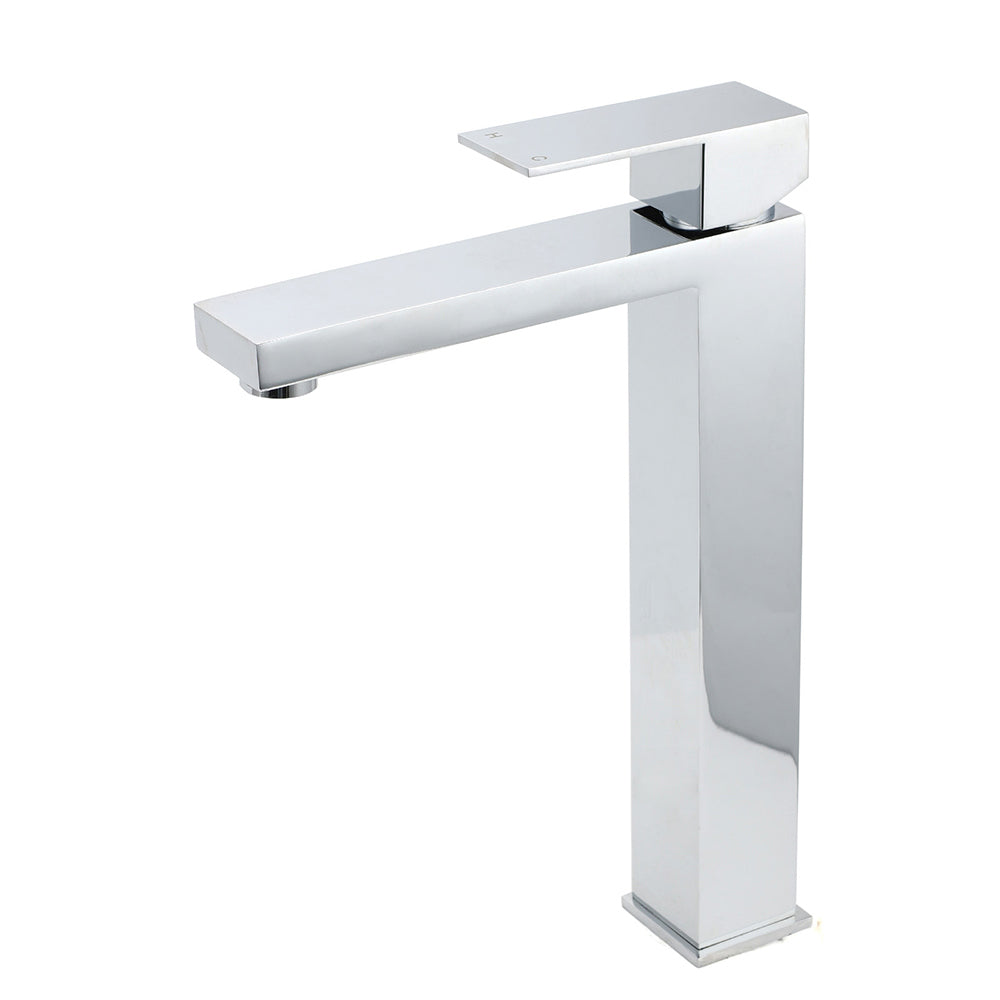 WELS 6L/m Square 310mm Tall Basin Vessel Mixer Faucet Tap Kitchen Laundry Chrome - Image 2