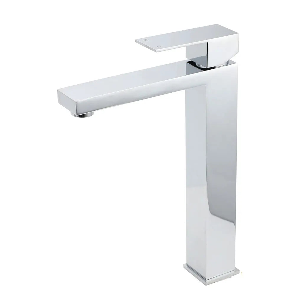WELS 6L/m Square 310mm Tall Basin Vessel Mixer Faucet Tap Kitchen Laundry Chrome - Image 2