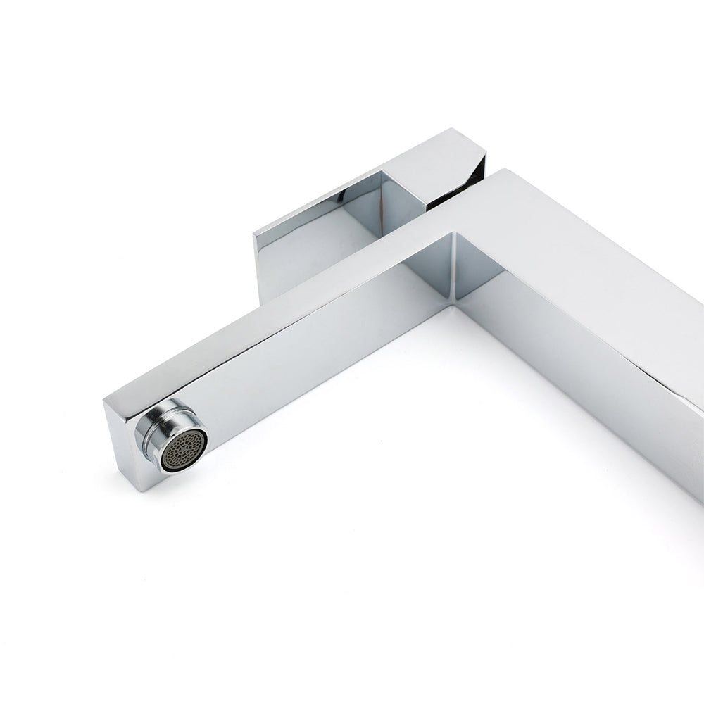 WELS 6L/m Square 310mm Tall Basin Vessel Mixer Faucet Tap Kitchen Laundry Chrome - Image 3