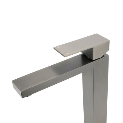 WELS Gun Metal Square 310mm Tall Basin Vessel Mixer Kitchen Laundry Faucet Tap - Image 2