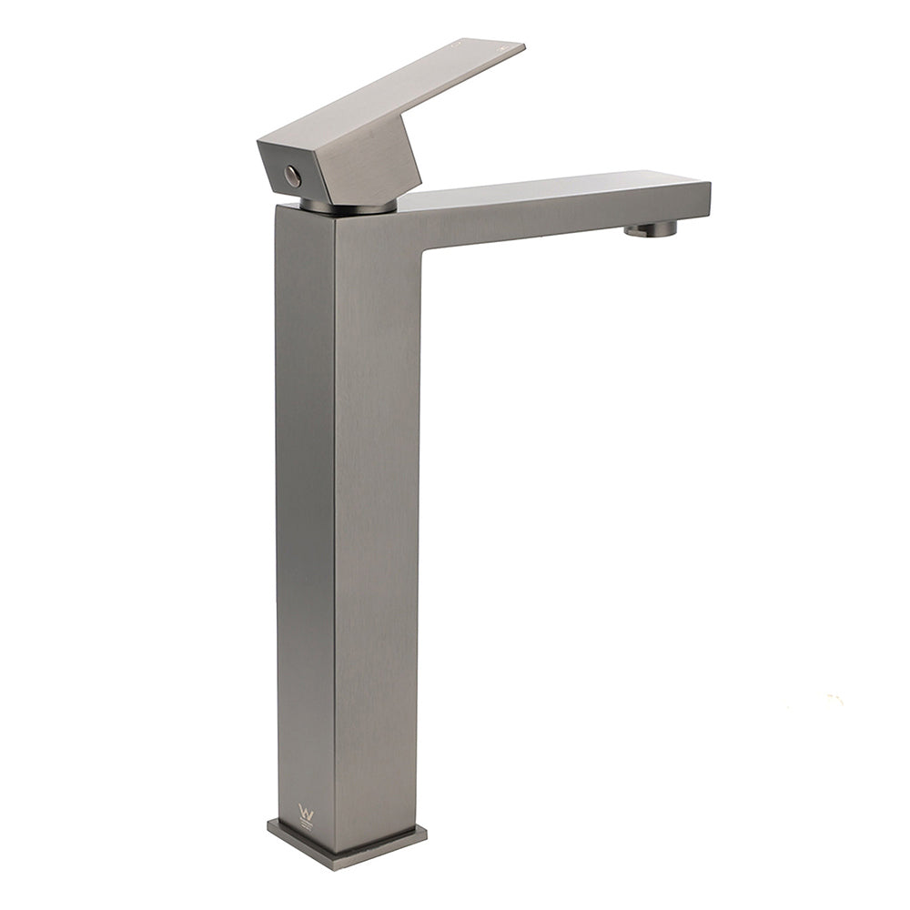 WELS Gun Metal Square 310mm Tall Basin Vessel Mixer Kitchen Laundry Faucet Tap - Image 3