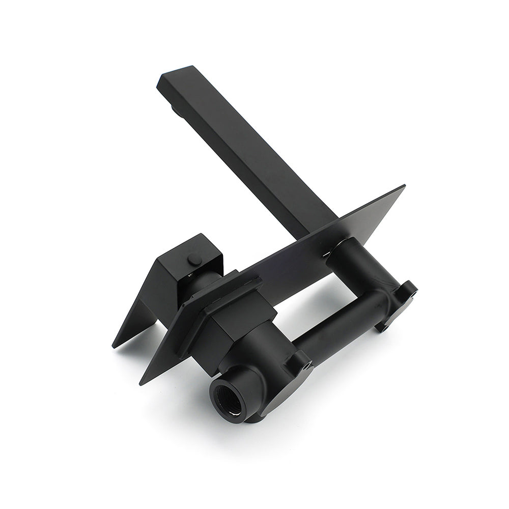 Matt Black Basin Mixer Bathroom Tub Faucet Wall Mount Tap Hot Cold Water Spout - Image 4