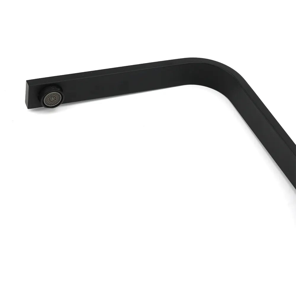 Matt Black Square Gooseneck 360 Swivel Laundry Sink Kitchen Mixer Faucet Tapware - Image 4