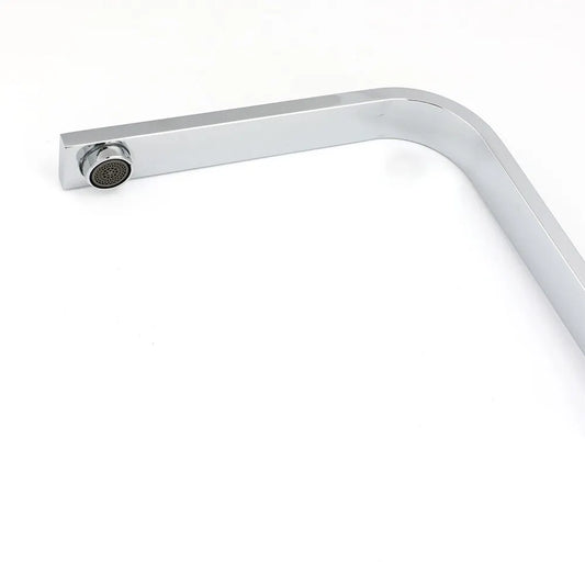 WELS Chrome Square Gooseneck Spout Swivel Laundry Sink Kitchen Mixer Faucet Tap - Image 4