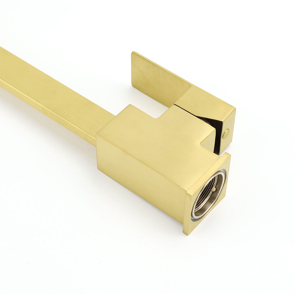 WELS Brushed Gold Gooseneck 360º Swivel Laundry Sink Kitchen Mixer Faucet Tap - Image 5