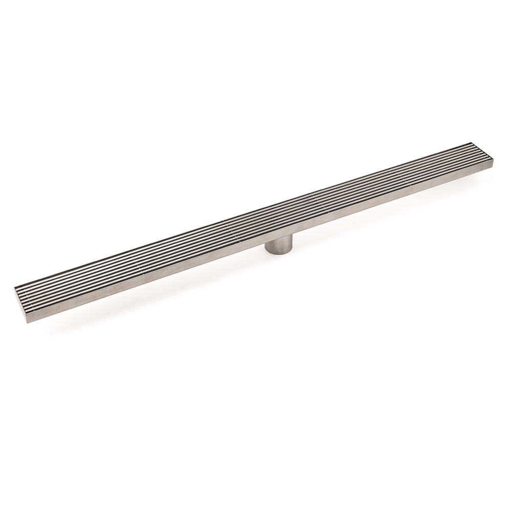 Chrome Stainless Steel Shower Grate 600mm Sword Fence Floor Drain 50mm Outlet