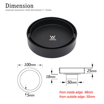 Watermark Matt Black Round 100mm Tile Insert Floor Drain Shower Grate 50mm Waste - Image 2