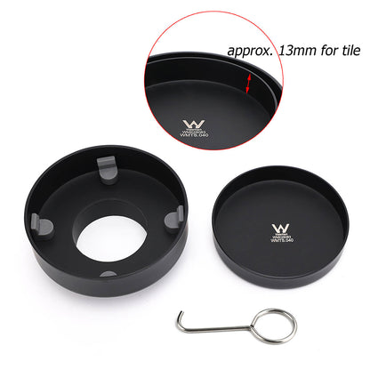 Watermark Matt Black Round 100mm Tile Insert Floor Drain Shower Grate 50mm Waste - Image 3
