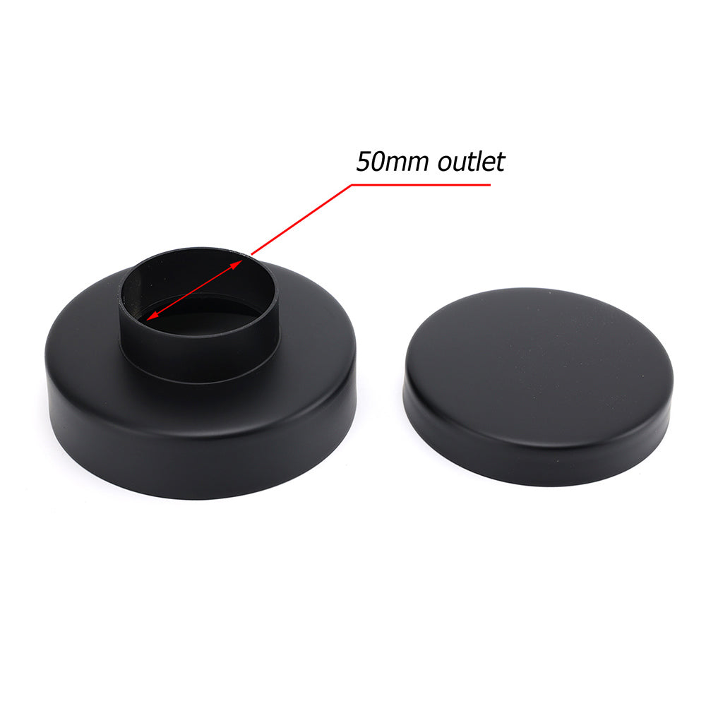 Watermark Matt Black Round 100mm Tile Insert Floor Drain Shower Grate 50mm Waste - Image 4