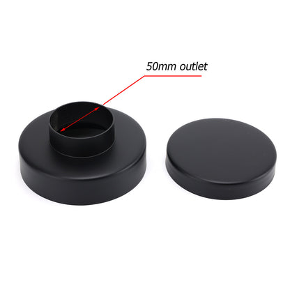 Watermark Matt Black Round 100mm Tile Insert Floor Drain Shower Grate 50mm Waste - Image 4