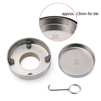 Round 100mm Tile Insert Floor Out Drain Stainless Steel Shower Grate 50mm Waste - Image 3
