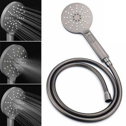 WELS Gun Metal Dual Round Shower 10" Rain Head 3 Mode Handheld Sliding Rail Arm Mixer Set - Image 7