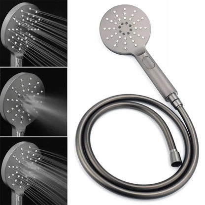 Gun Metal Round Shower 2in1 Set 10" Rain Head 3 Modes Handheld Sliding Rail Small Face Mixer - Image 8