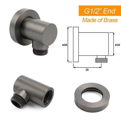 WELS Gun Metal 2in1 Shower Set Square 10" Rain Head Handheld Adjustable Silde Rail Combo - Image 4