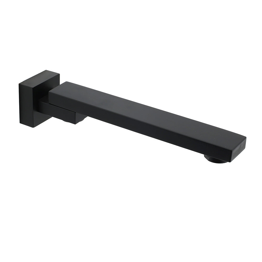 Matte Black Square Bathtub Faucet 180° Swivel Water Spout Outlet Basin Watermark - Image 2