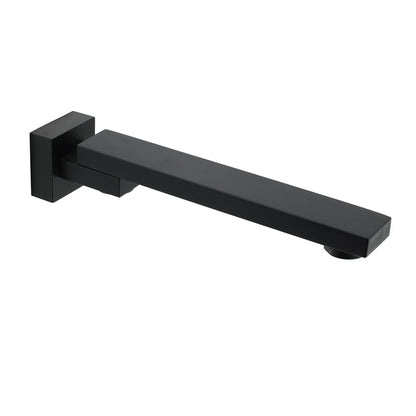 Matte Black Square Bathtub Faucet 180° Swivel Water Spout Outlet Basin Watermark - Image 2