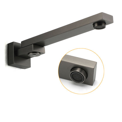 Gun Metal Square Stainless Steel 180 Swivel Bathtub Faucet Water Outlet Spout - Image 2