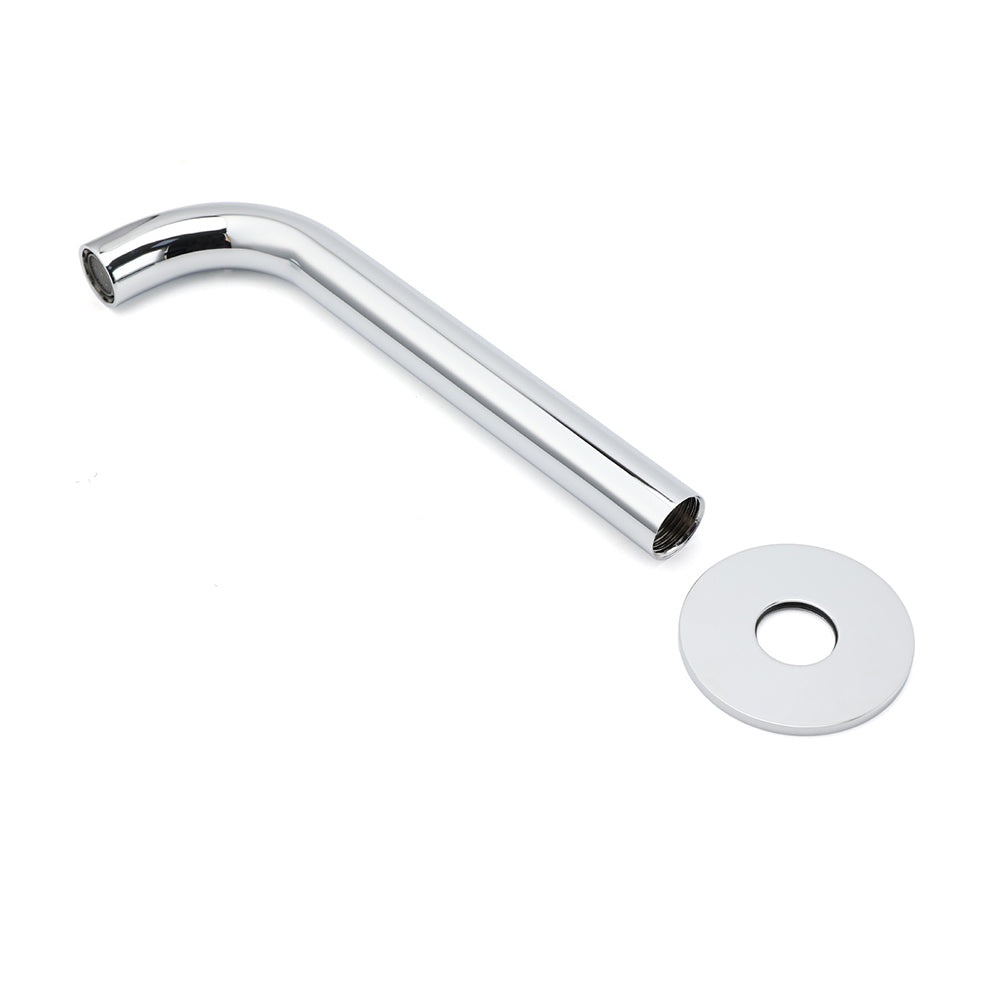 Polisehd Chrome Round 200mm Length Faucet Outlet Bath Tub Water Filler Spout Kit - Image 4