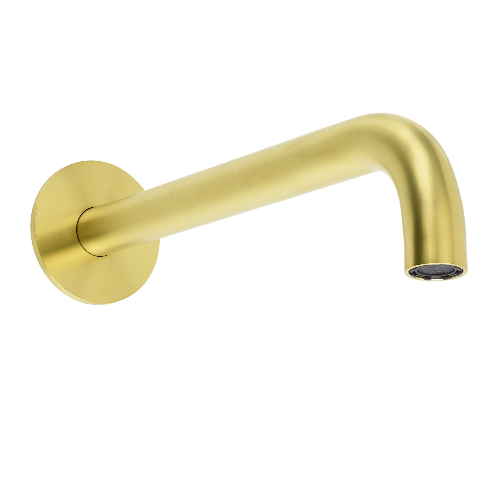 Brushed Gold Round 250mm Spout For Bathroom Tub Wall Mounted Water Filler Outlet - Image 4