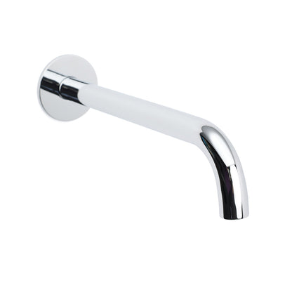 Polisehd Chrome Round 250mm Long Water Filler Spout Bath Tub Wall Mounted Outlet - Image 3