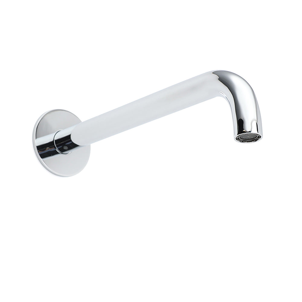 Polisehd Chrome Round 250mm Long Water Filler Spout Bath Tub Wall Mounted Outlet - Image 4