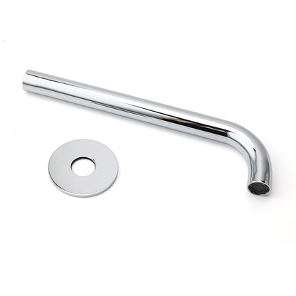Polisehd Chrome Round 250mm Long Water Filler Spout Bath Tub Wall Mounted Outlet - Image 6