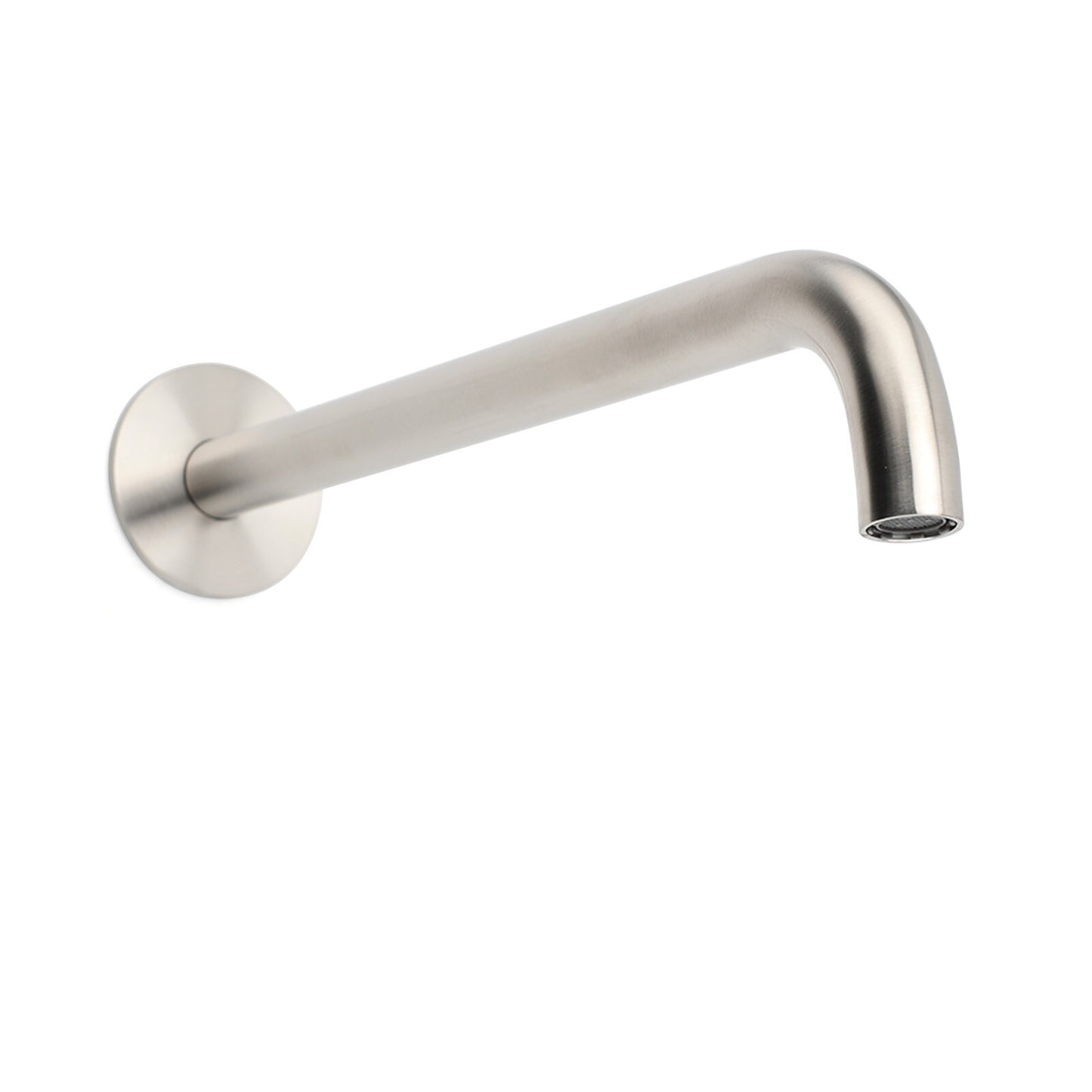 Brushed Nickel 300mm Extra Long Wall Mounted Extention Bathtub Filler Spout Set - Image 4