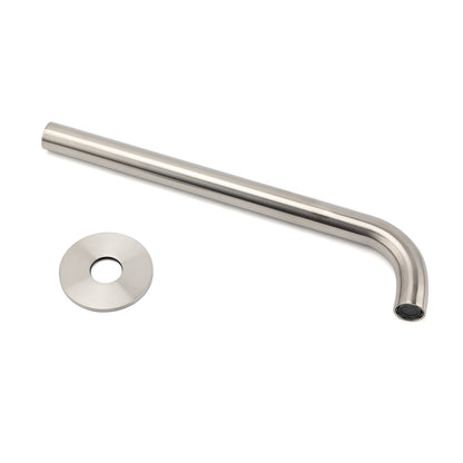 Brushed Nickel 300mm Extra Long Wall Mounted Extention Bathtub Filler Spout Set - Image 6