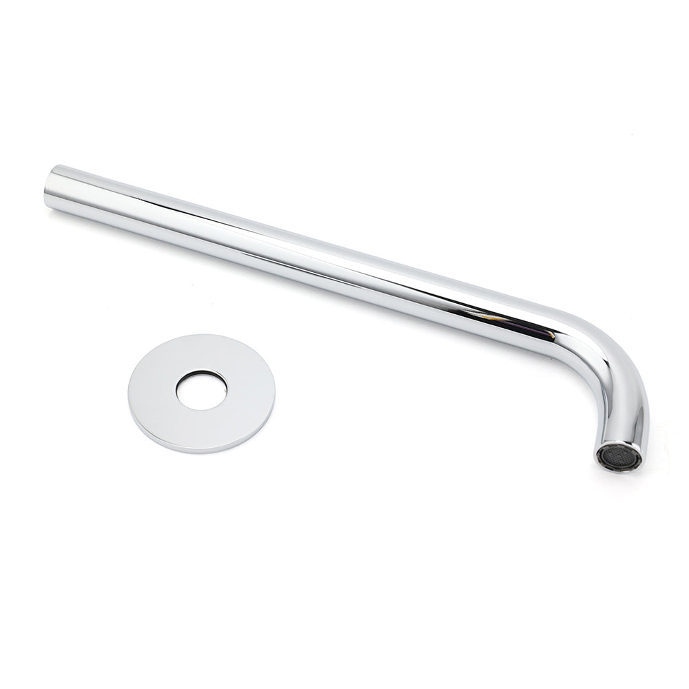 300mm Extra Long Wall Mounted Chrome Round Extention Bathtub Filler Spout Outlet - Image 5