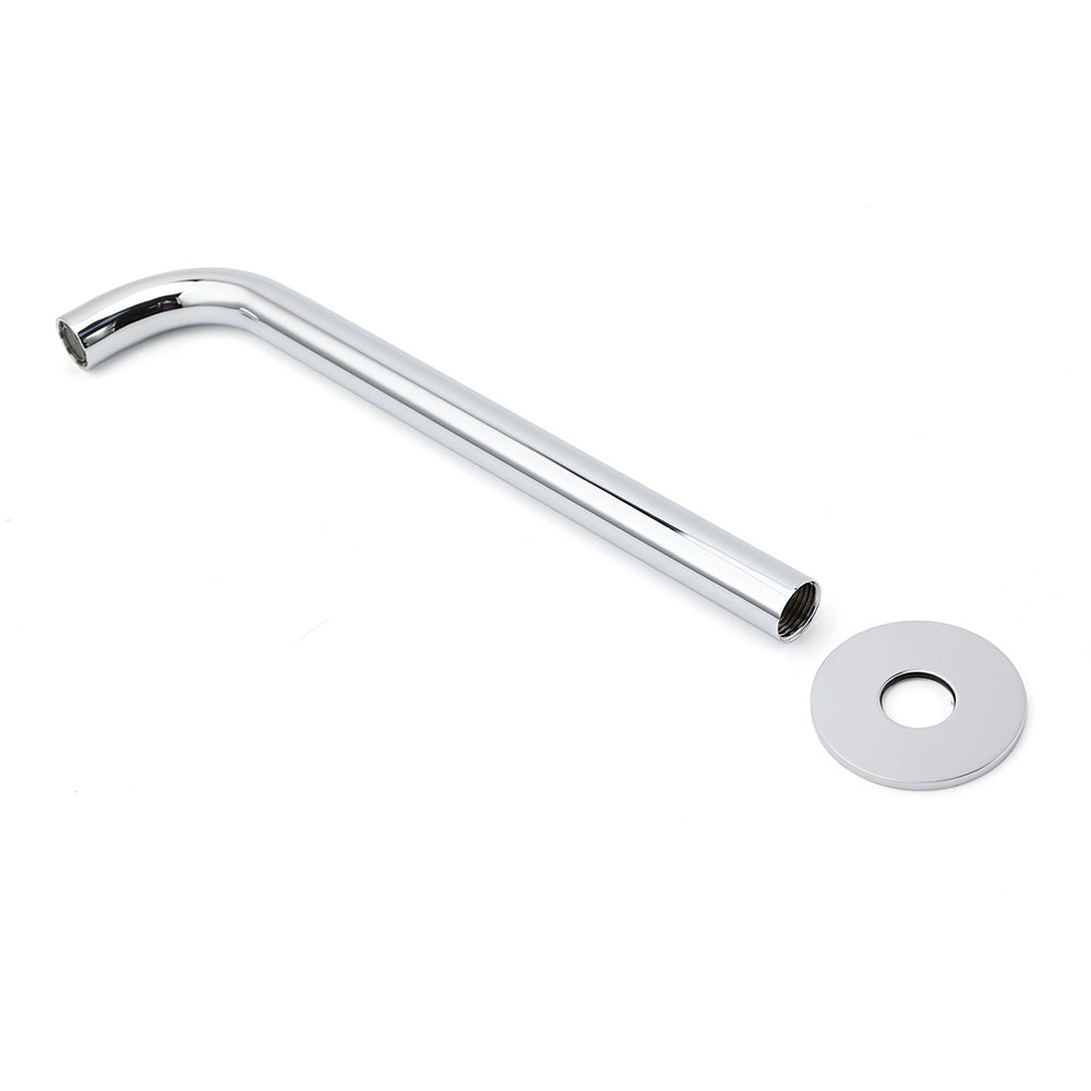 300mm Extra Long Wall Mounted Chrome Round Extention Bathtub Filler Spout Outlet - Image 6
