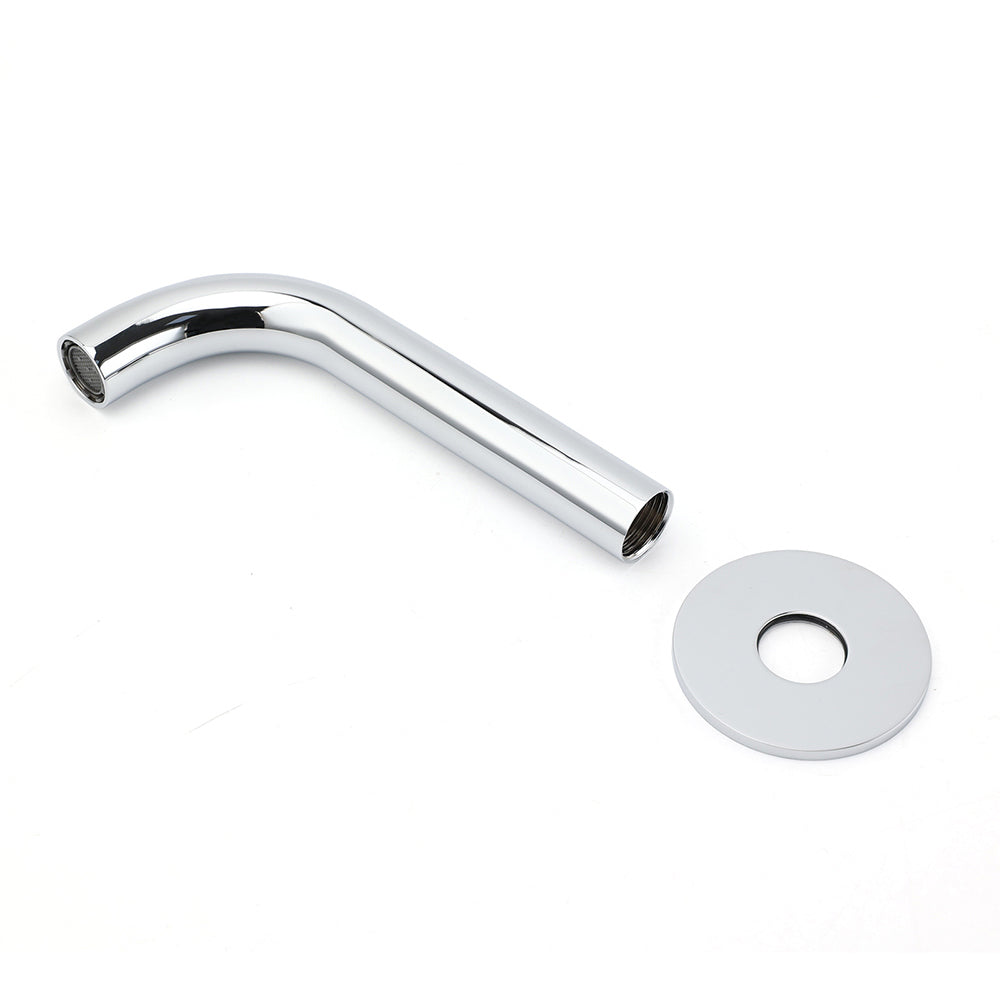 Polisehd Chrome Round Curve Faucet Water Outlet Swivel Bath Tub Filler Spout Set - Image 5