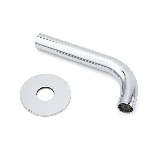 Polisehd Chrome Round Curve Faucet Water Outlet Swivel Bath Tub Filler Spout Set - Image 6