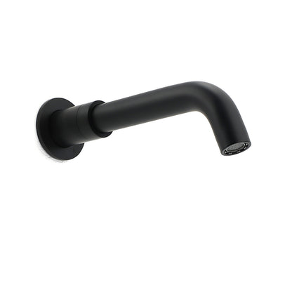 Matt Black Round Wall Mount Basin Faucet Bubble Water Outlet Bath Tub Spout Set - Image 2