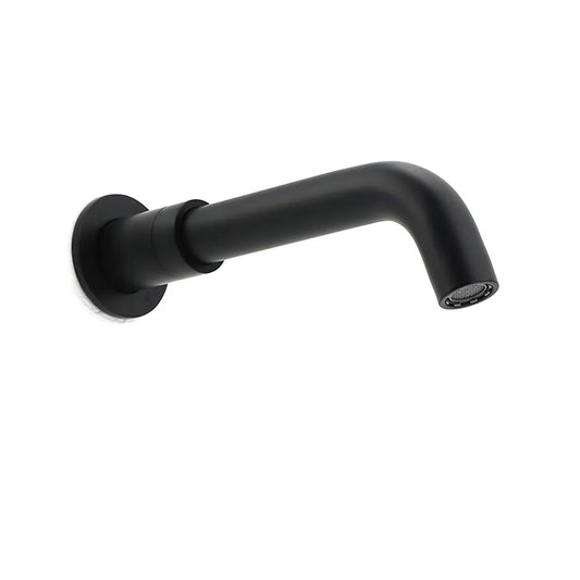 Matt Black Round Wall Mount Basin Faucet Bubble Water Outlet Bath Tub Spout Set - Image 2