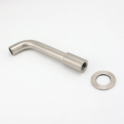 Brushed Nickel Silver Round Swivel Basin Faucet Bubble Water Outlet Bath Tub Spout - Image 3