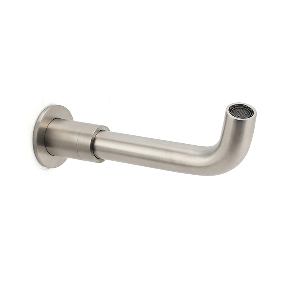Brushed Nickel Silver Round Swivel Basin Faucet Bubble Water Outlet Bath Tub Spout - Image 6