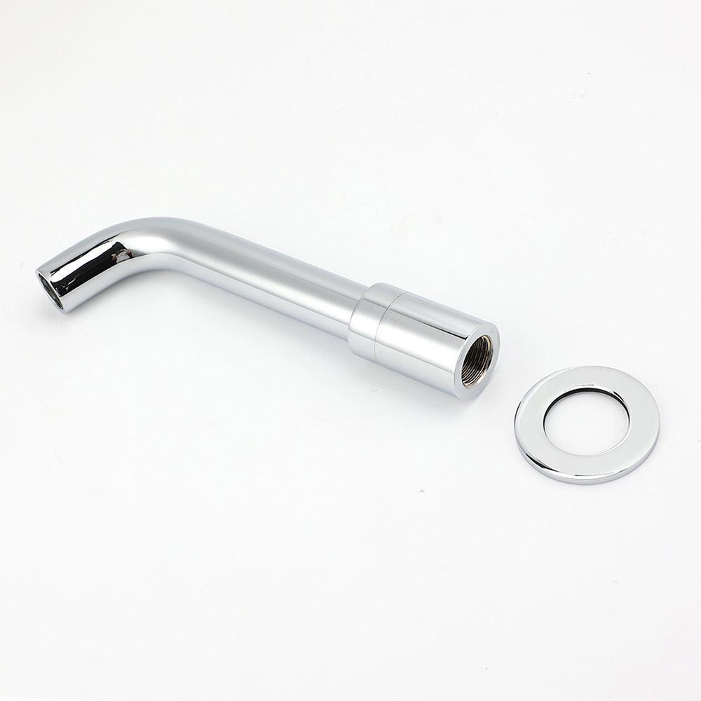 Round Chrome Curve Swivel Basin Faucet Bubble Water Outlet Swivel Bathtub Spout - Image 5