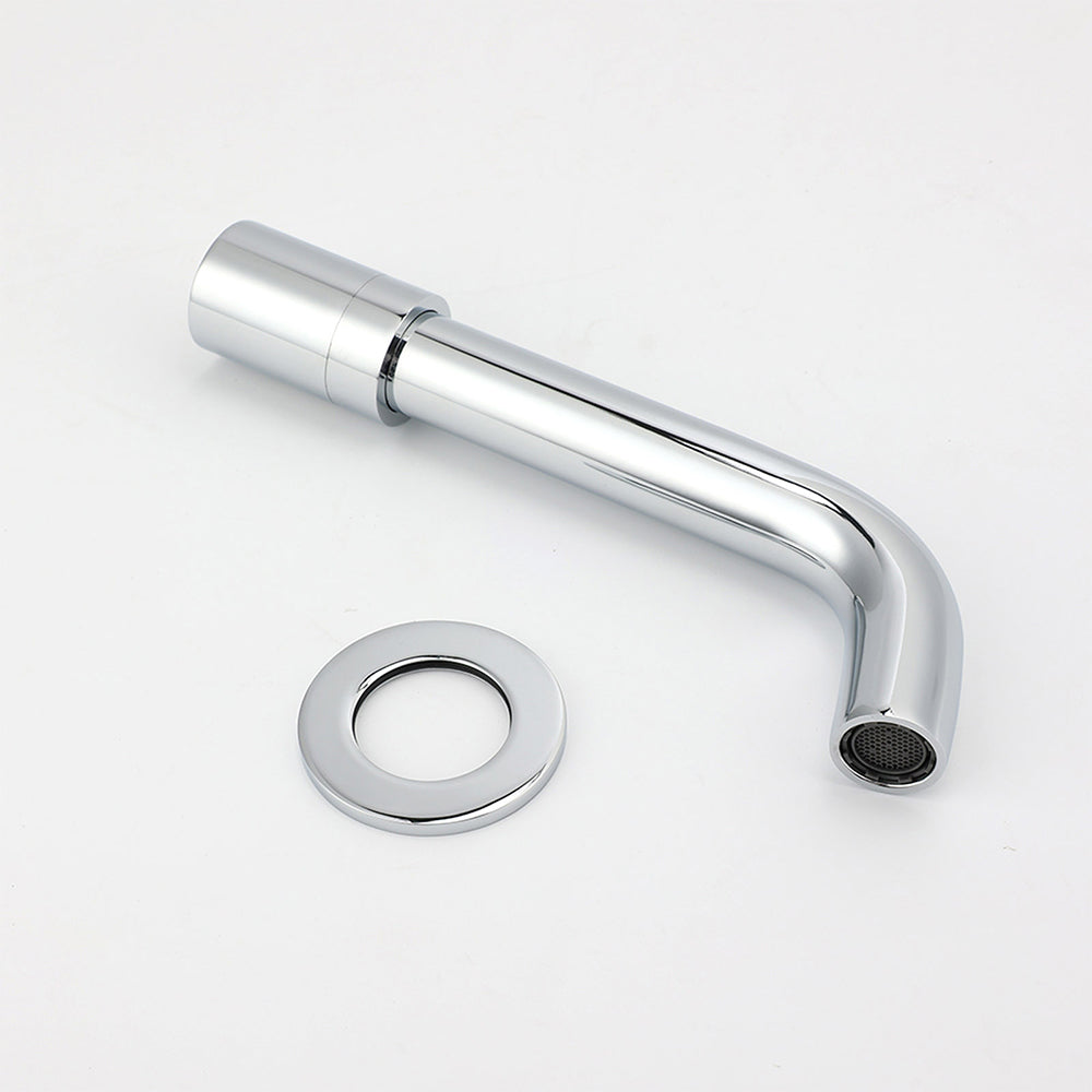 Round Chrome Curve Swivel Basin Faucet Bubble Water Outlet Swivel Bathtub Spout - Image 6