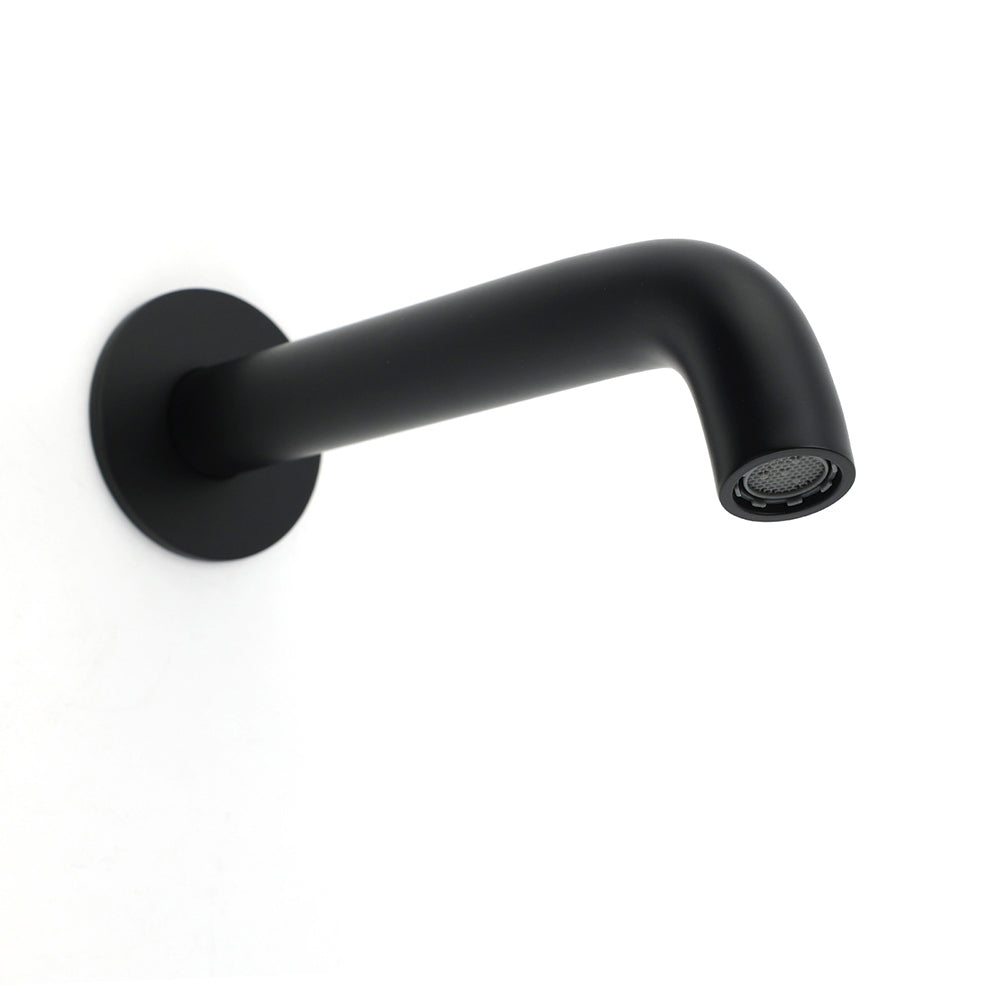 Matt Black Round Basin Faucet Bubble Water Outlet Stainless Steel Bath Tub Spout - Image 3