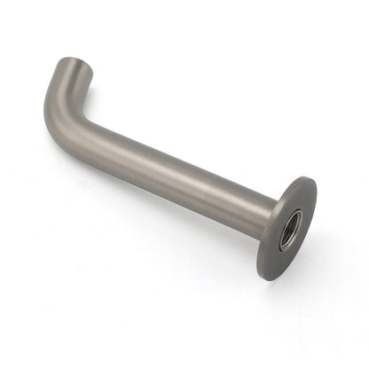 Gun Metal Grey Round Bathtub Spout Basin Curve Faucet Bubble Wall Mounted Outlet - Image 5